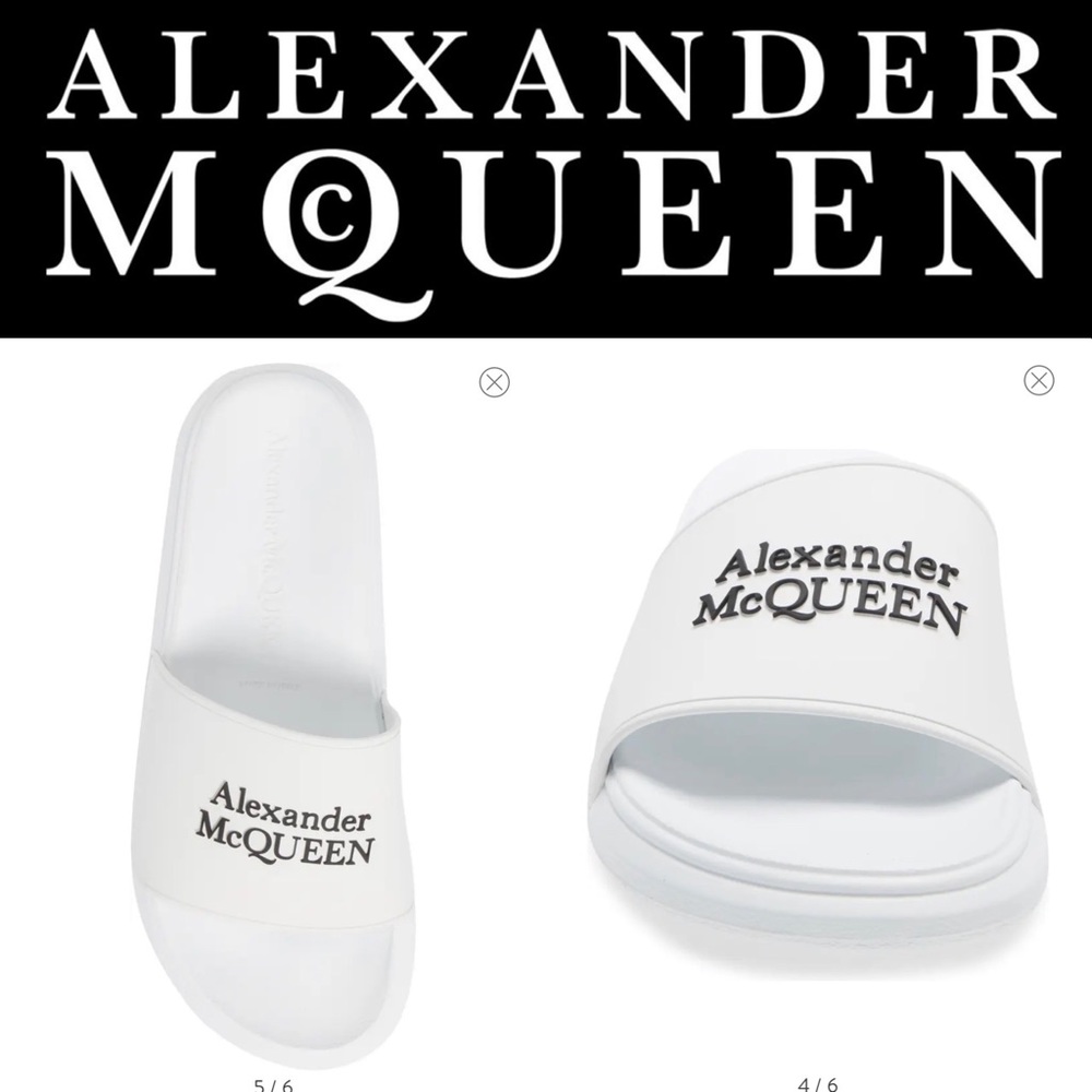 SOLD 💕New!! Alexander McQueen pool slides 💕 - Picture 2 of 8